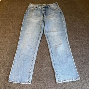 Pacsun Mom Jeans Womens 26 Blue Denim Pockets Cotton Light Wash Tapered Leg